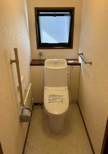 トイレ：宮城県塩釜市　LIXILトイレリフォーム＆床材貼り替え